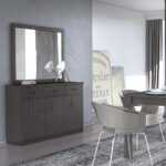 Μπουφές 3πόρτες με καθρέφτη