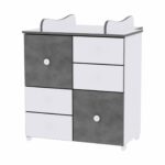 Συρταριέρα New White Vintage Grey Lorelli